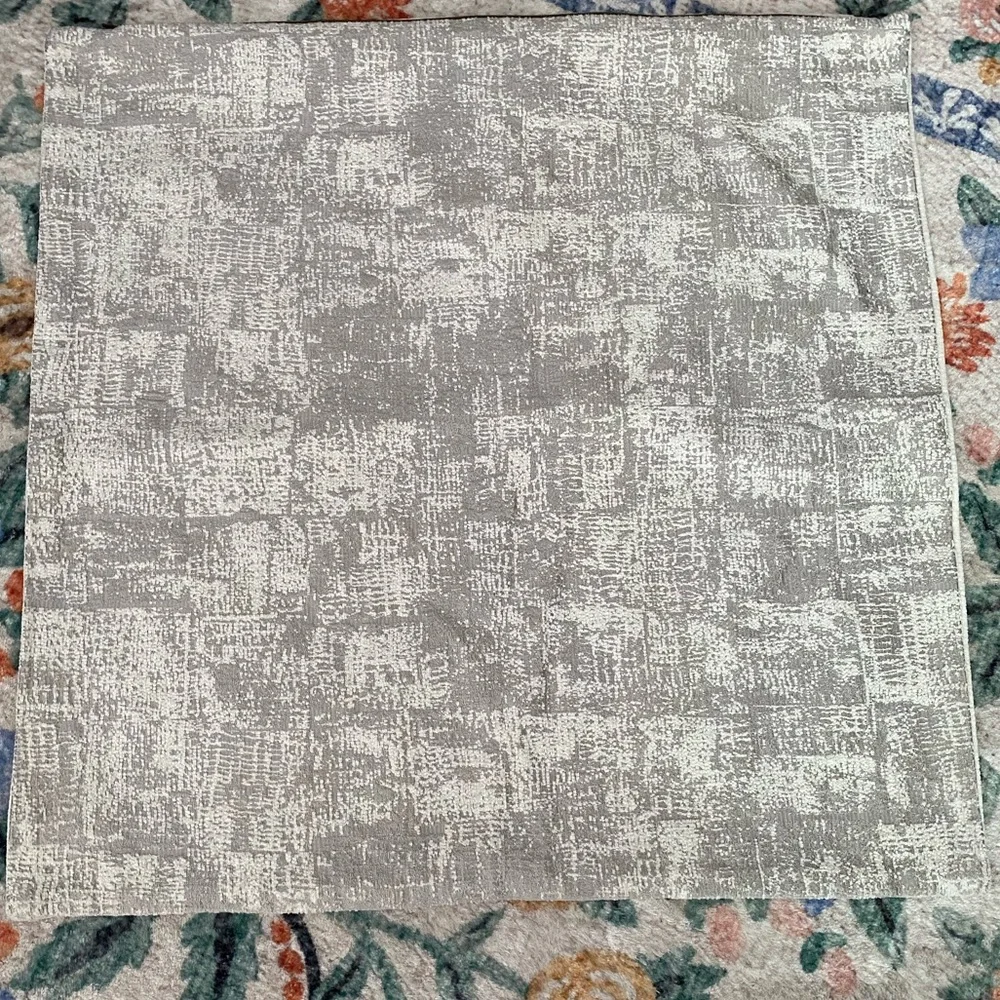 Caldeira Silver Grey Large Accent Pillow Cover